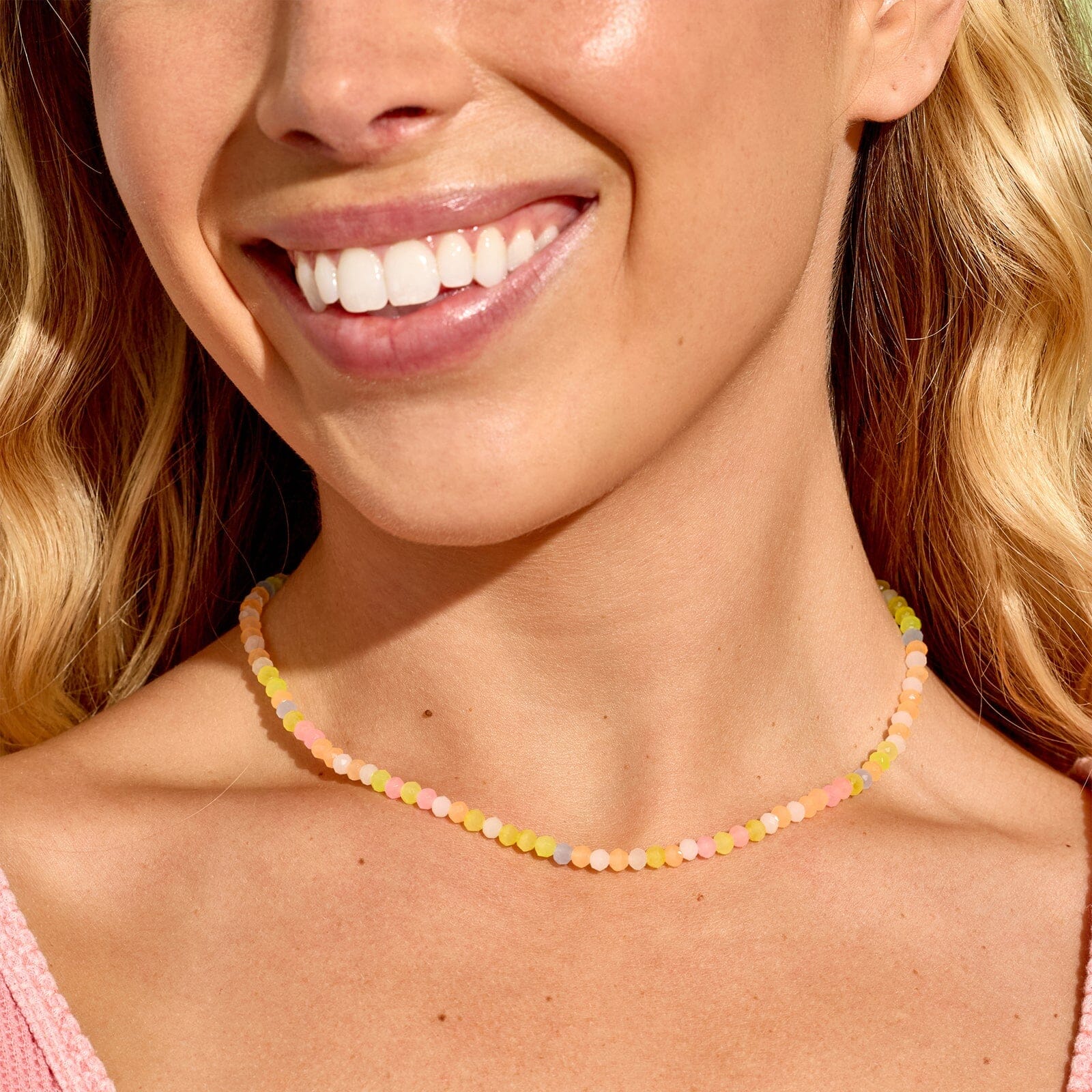 Blooming Frosted Bead Choker