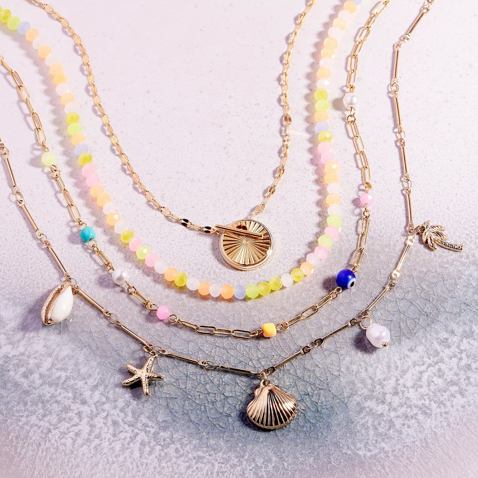 Blooming Frosted Bead Choker