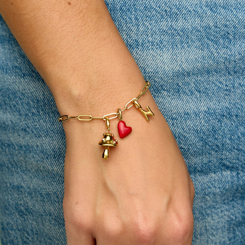Harper Jeweled Mushroom Charm