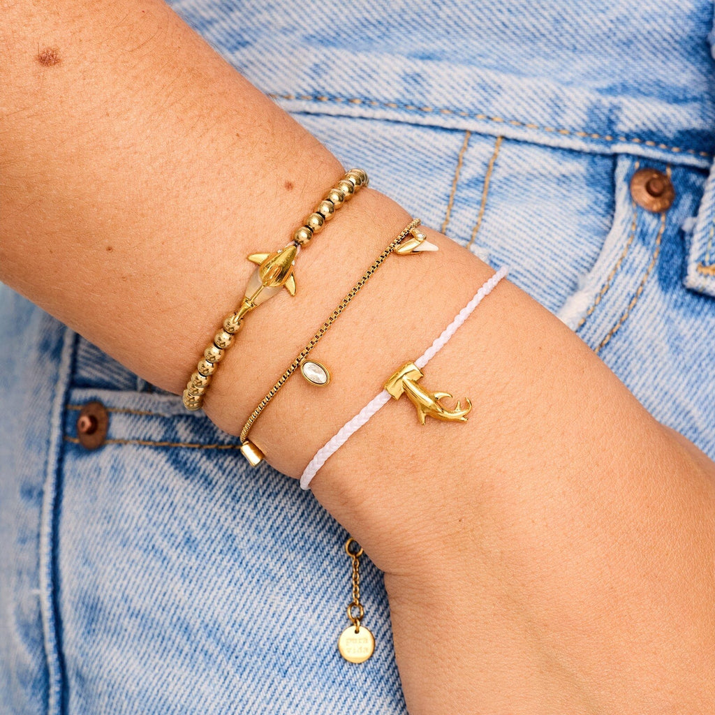 Hanging Hammerhead Charm Bracelet