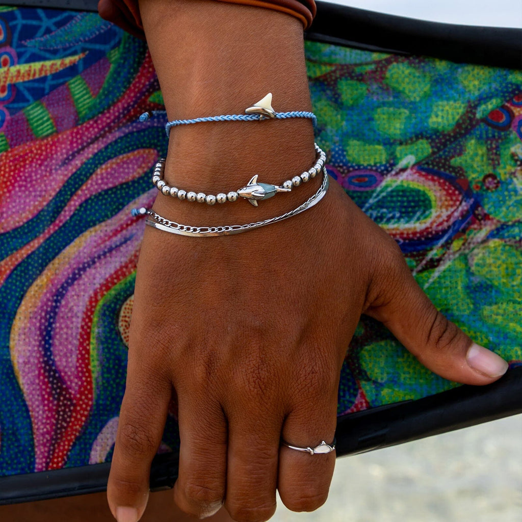 Stone Shark Tooth Dainty Bracelet