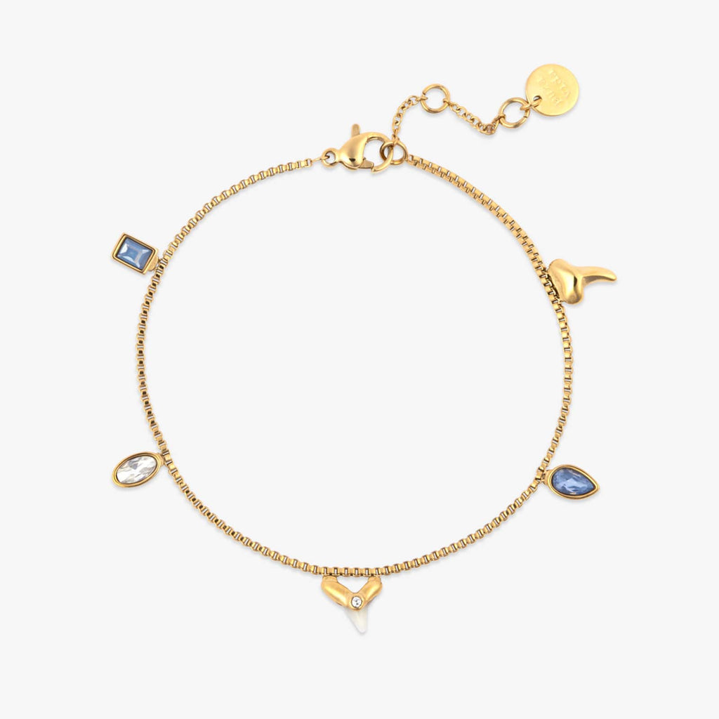 Shark Tooth Multi Charm Bracelet