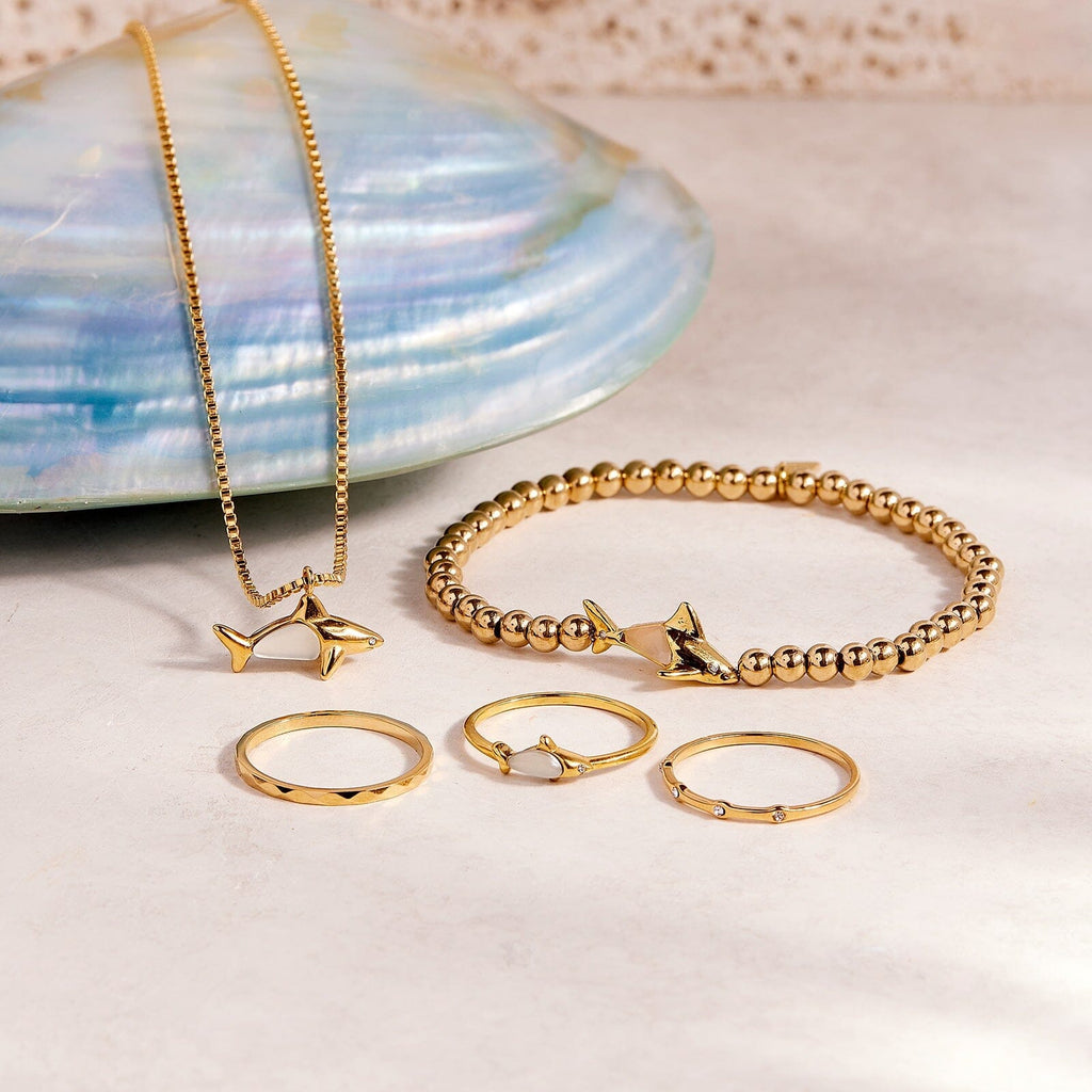 Shark Shimmer Stretch Bracelet
