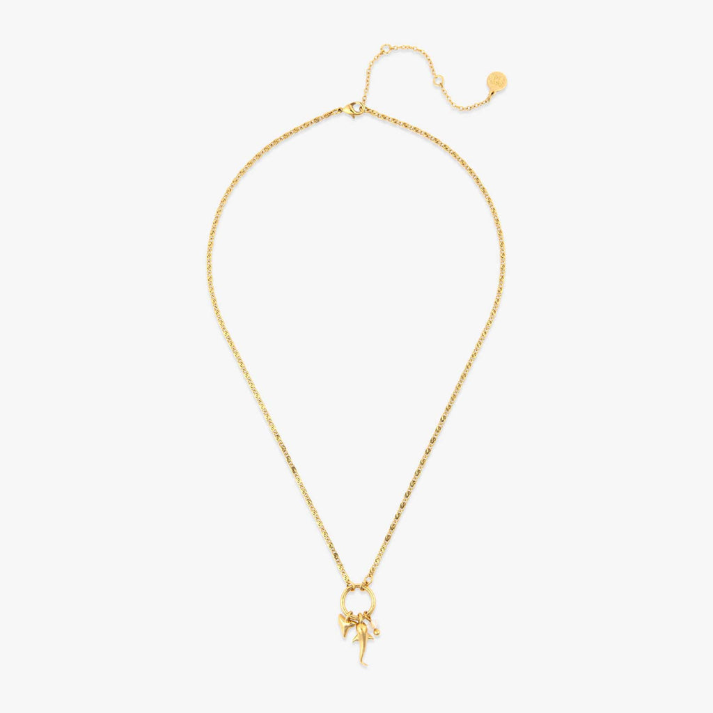 Shark Cluster Charm Necklace