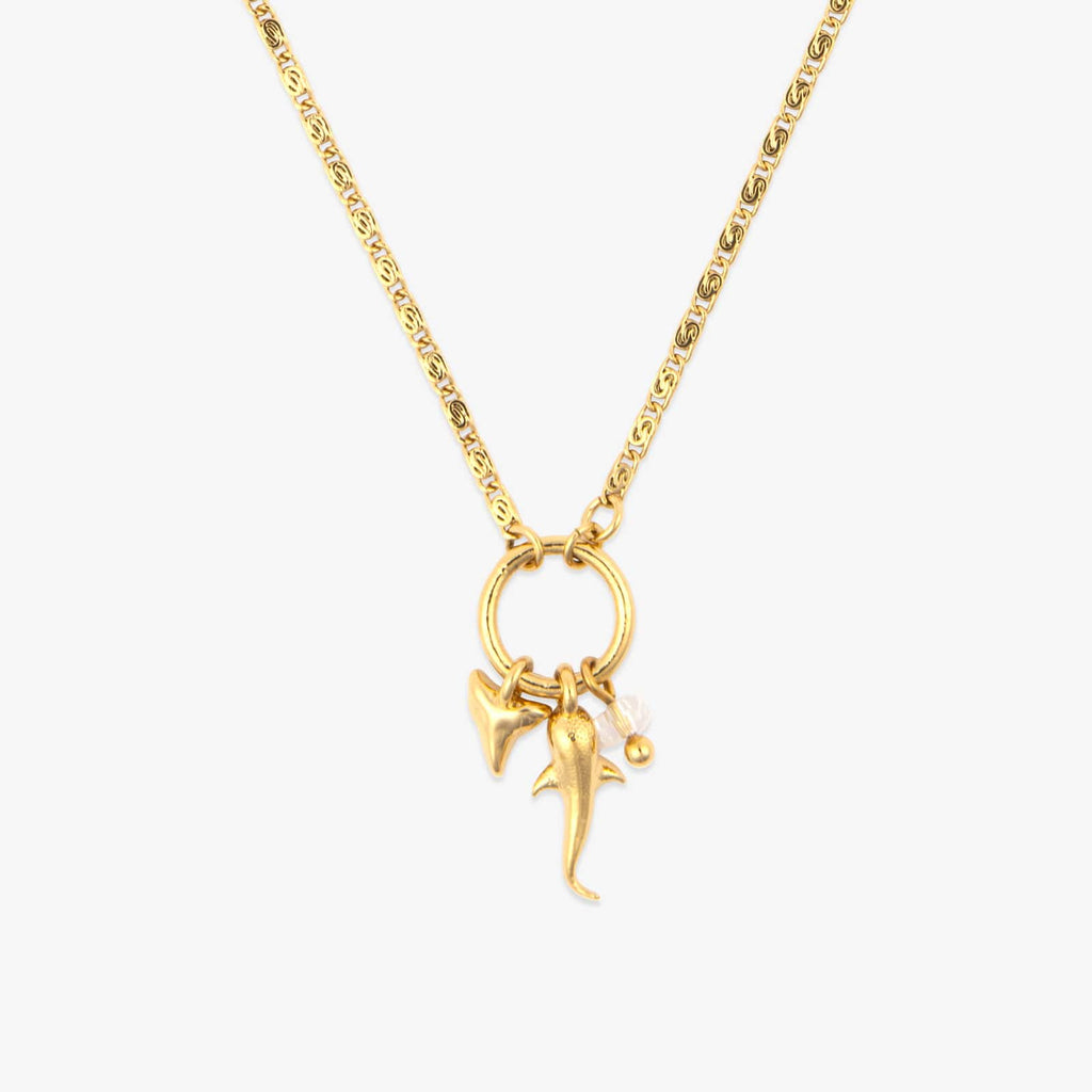 Shark Cluster Charm Necklace