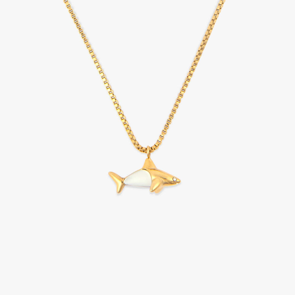 Shark Shimmer Pendant Necklace
