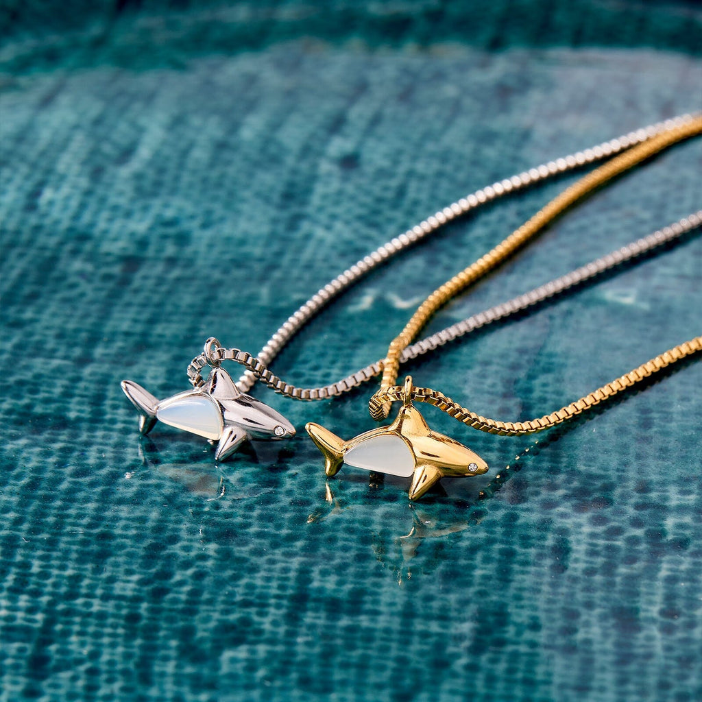Shark Shimmer Pendant Necklace