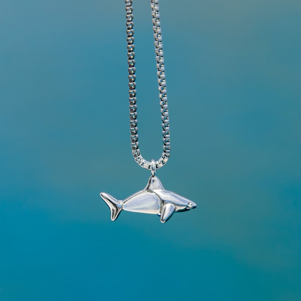 Shark Shimmer Pendant Necklace