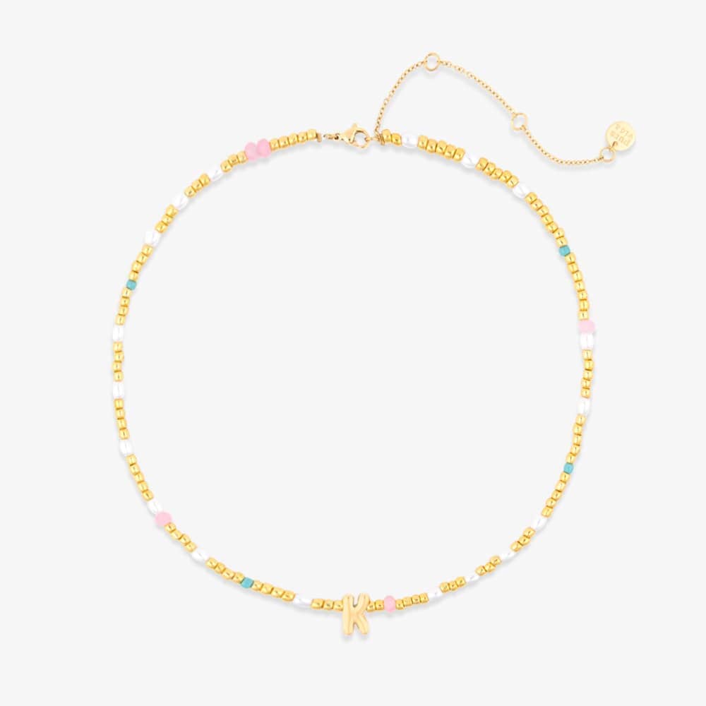 Initial Pearl & Seed Bead Choker