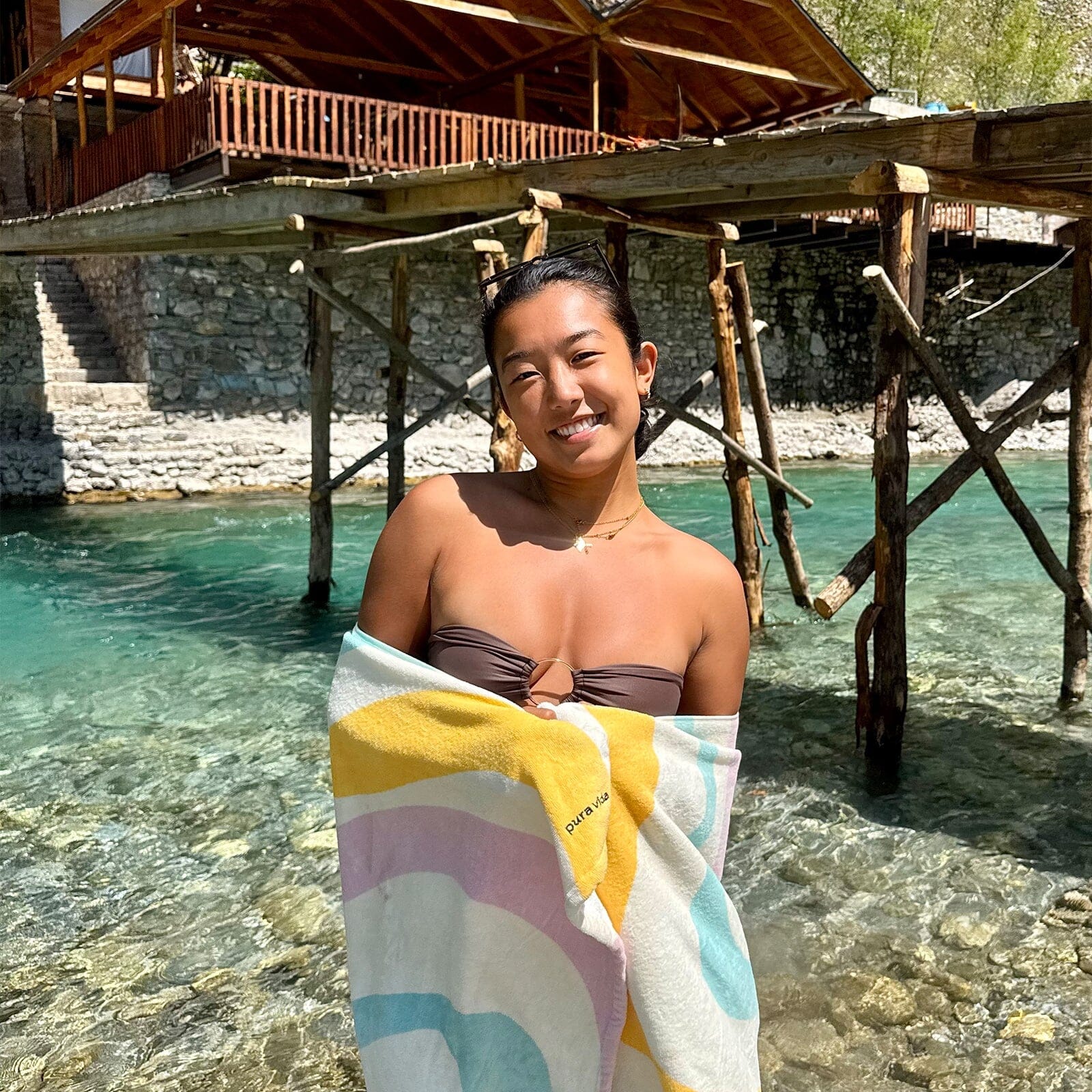 Serviette Catching Waves