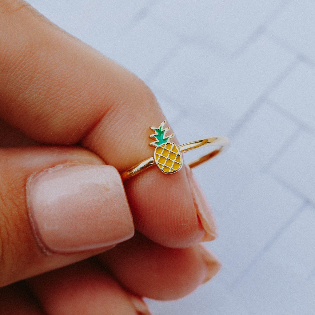 Enamel Pineapple Ring