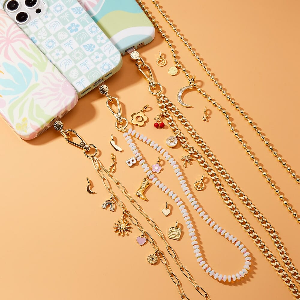 Paperclip Chain Wristlet Phone Chain