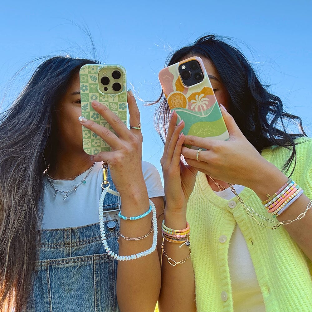 Iridescence Bead Wristlet Phone Chain