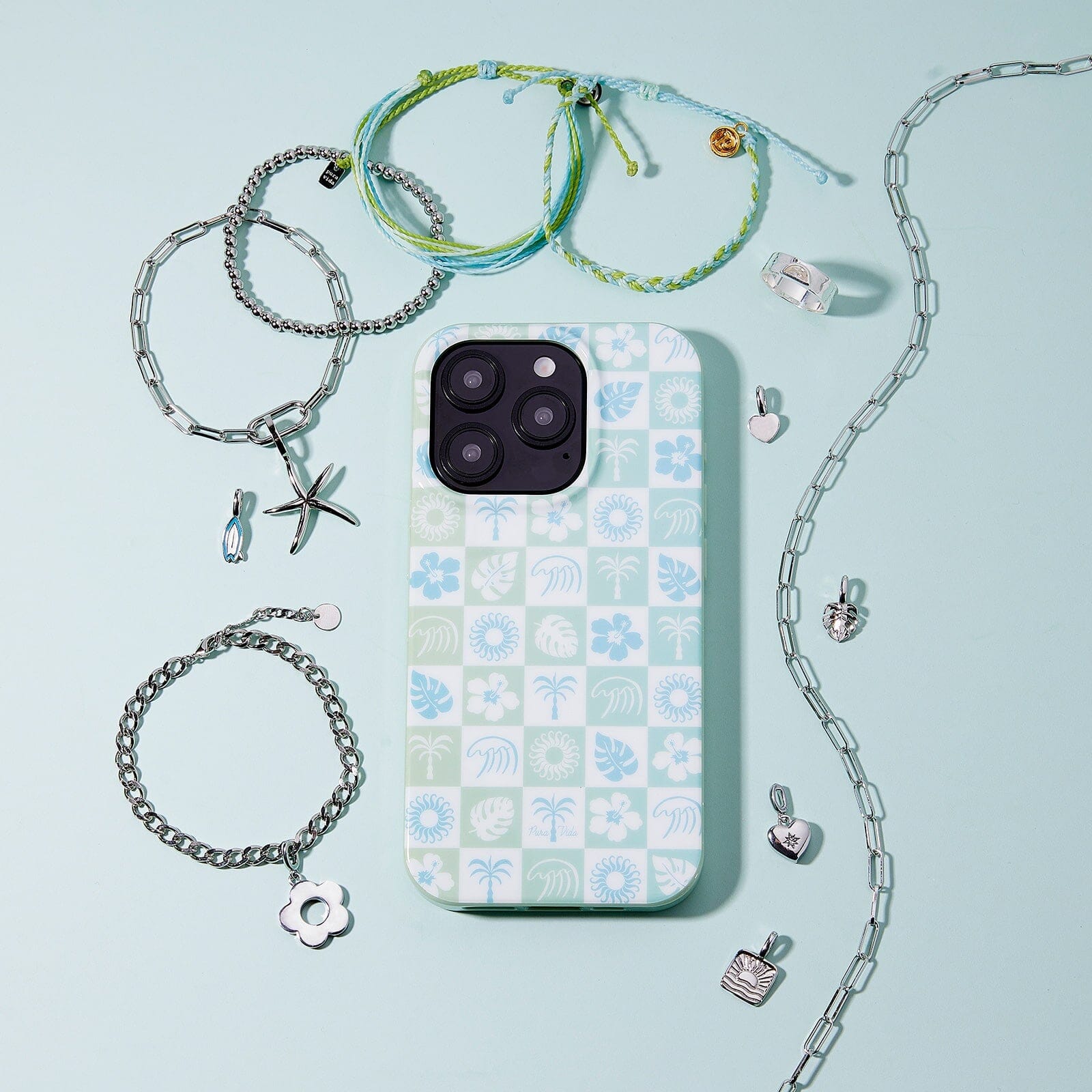 Coastal Checkers iPhone Case