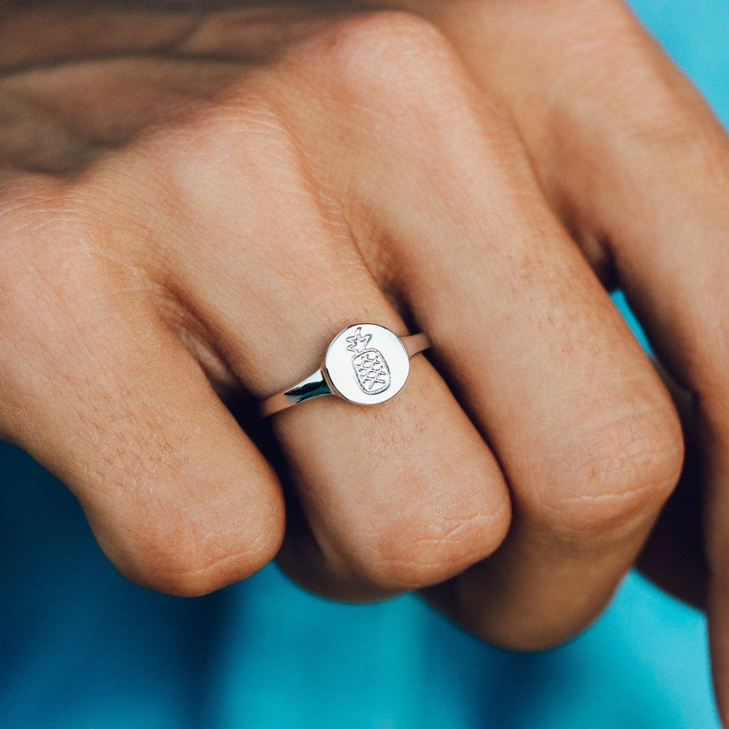 Pineapple Coin Ring
