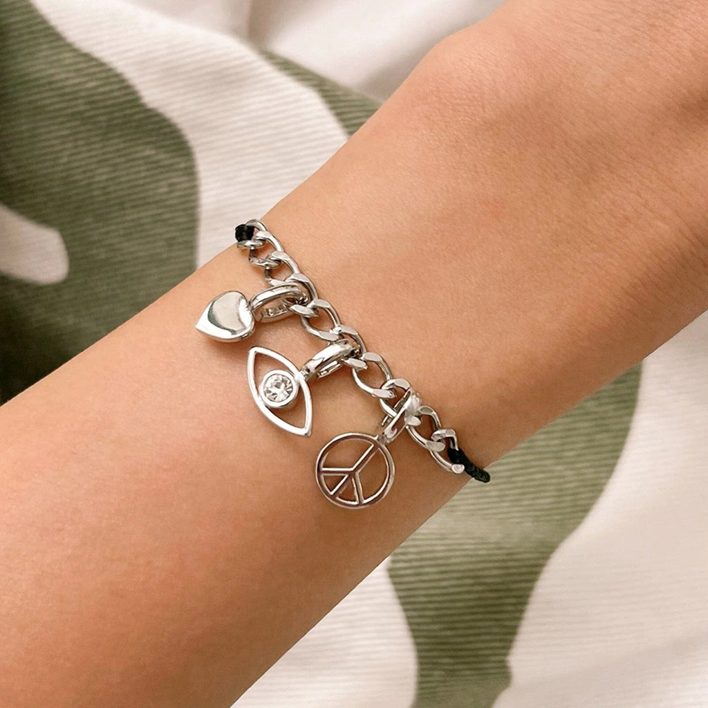 Harper Curb Chain String Bracelet