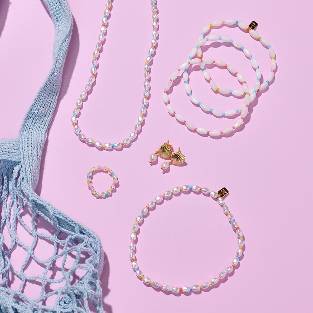 Lot de 3 bracelets de perles Rainbow Reef