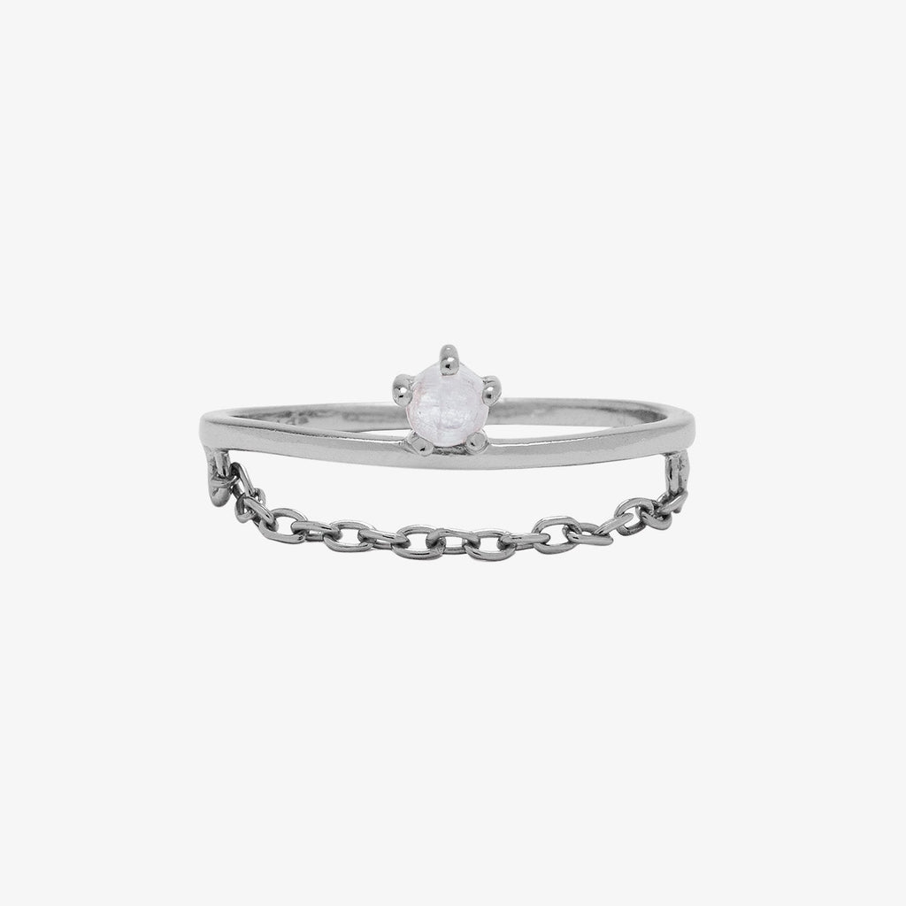 Stone Chain Ring