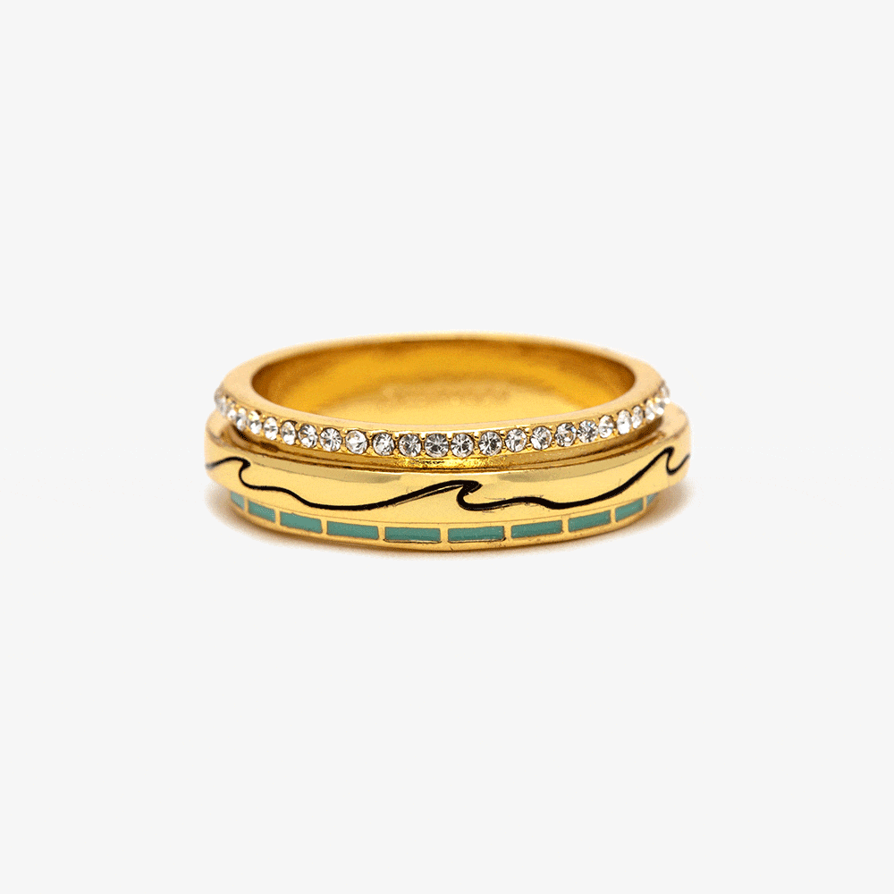 Beachside Blue Fidget Ring